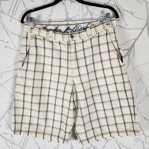 Tommy Bahama Windowpane Checks Seersucker Chino Shorts